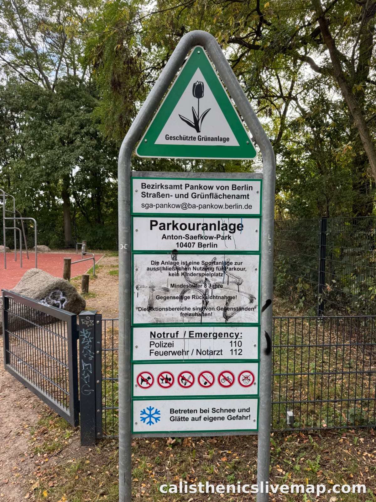 Anton-Saefkow-Park Parkouranlage